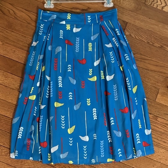 ModCloth Fever London Blue Butterfly Skirt 🦋 - Picture 7 of 16